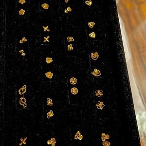 10 carat real gold earrings